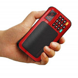 Rolton W405 Portable Mini FM Radio TF Card USB Receiver Music Player with LED Display(Red)