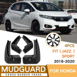 For Honda Fit Jazz Sport 2018-2020 4pcs/Set Car Auto Soft Plastic Splash Flaps Fender Guard