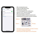 6966 DIY Bluetooth 5.0 Audio Receiver Board Module MP3 Lossless Player Wireless Stereo Music Amplifier Module (White)