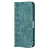 For Xiaomi Redmi Note 13 Plaid Embossed Leather Phone Case(Green)