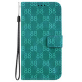 For Realme 10 Pro 5G Double 8-shaped Embossed Leather Phone Case(Green)