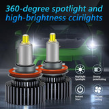 V2 1 Pair H11 35W 6000K 4000LM Car 6 Sides LED Headlight(Cool White)