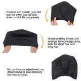 Silicone Ear Protection Waterproof Swimming Cap for Adults with Long Hair(Purple)
