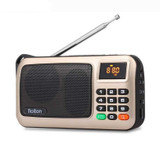 Rolton W405 Portable Mini FM Radio TF Card USB Receiver Music Player with LED Display(Gold)