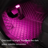 Car Colorful Voice-activated Reading Touch Atmosphere Light, Style: Sound Control Type (Colorful)