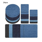 24pcs Jumper Shirt Elbow Knee Repair Patch Denim Cutting Patch