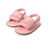 Casual Fashion PU Fringed Baby Sandals, Size:13cm/93g(Gold)