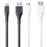 WK WDC-152 6A Micro USB Fast Charging Data Cable, Length: 2m (White)