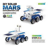 Children DIY Solar Mars Exploration Car Toy Puzzle Science Education Assembled 4-Wheel Drive Electric Model