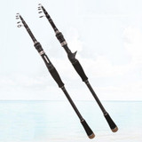 Carbon Telescopic Luya Rod Short Section Fishing Throwing Rod, Length: 3.0m(Straight Handle)