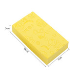 Baby Shower Spa Bath Square Sponge Body Cleaning Scrub(Yellow)