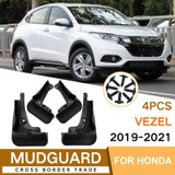 For Honda Vezel HRV Sport 2019-2021 4pcs/Set Car Auto Soft Plastic Splash Flaps Fender Guard