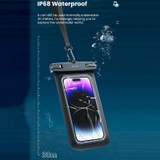 USAMS US-YD012 6.7 inch Transparent IP68 Waterproof Swimming Cell Phone Bag(Transparent)