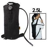 2.5L Duffle Nylon Waterbag Backpack with Tube / Waterbag(Black)