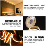 1m 24V 8mm Wide COB Adhesive Decorative LED Light Strip, Specification: 320 Beads-12W -90 Display(4000K)