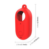 For Insta360 GO 3 PULUZ Camera Silicone Case with Lens  Cover (Red)