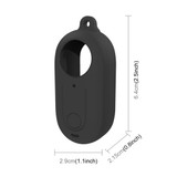 For Insta360 GO 3 PULUZ Camera Silicone Case with Lens  Cover (Black)