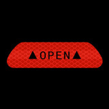 OPEN Reflective Tape Warning Mark Bicycle Accessories Car Door Stickers(Red)