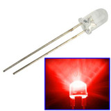 1000 PCS 3mm Water Clear LED Lamp(Red Light)