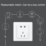 Original Xiaomi Youpin Aqara Smart Light Control Wall Socket (ZigBee Version) Plug, Work with Xiaomi Multifunctional Gateway (CA1001) Mihome APP Control(White)