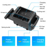 HFC-1003-01 Car Qi Standard Wireless Charger 10W Quick Charging for Honda CR-V 2017-2022, Left and Right Driving