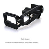 FITTEST FLS-RX1 Vertical Shoot Quick Release L Plate Bracket Base Holder for Sony RX1 (Black)