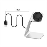 For Samsung Galaxy Watch4 Classic / Galaxy Watch4 Universal Aluminum Alloy Magnetic Charger Holder(Grey)