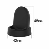 For Samsung Galaxy Watch4 Classic / Galaxy Watch4 Universal Silicone Charger Holder(Black)