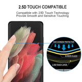 For Samsung Galaxy S22 Ultra 5G 25pcs Edge Glue 3D Curved Edge Full Screen Tempered Glass Film(Black)