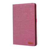 For vivo Pad 11 inch Horizontal Flip TPU + Fabric PU Leather Tablet Case(Rose Red)