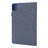 For vivo Pad 11 inch Horizontal Flip TPU + Fabric PU Leather Tablet Case(Dark Blue)