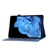 For vivo Pad 11 inch Horizontal Flip TPU + Fabric PU Leather Tablet Case(Dark Blue)