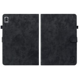 For Realme Pad Mini 8.7 Tiger Pattern PU Tablet Case(Black)