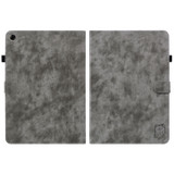 For Realme Pad 10.4 Tiger Pattern PU Tablet Case(Grey)