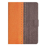 For Amazon Kindle Paperwhite 5 Stitching Solid Color Smart Leather Tablet Case(Orange)