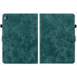 For Nokia T10 Tiger Pattern PU Tablet Case(Dark Green)