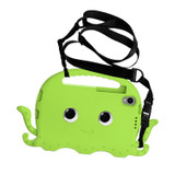 For Lenovo  Tab M8 TB 8505F / 8705N Octopus Style EVA + PC Tablet Case with Strap(Grass Green)