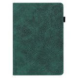 For Nokia T10 Peacock Embossed Pattern Leather Tablet Case(Green)
