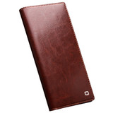 For Samsung Galaxy S22 Ultra 5G QIALINO Genuine Leather Phone Case(Brown)