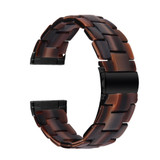 For Fitbit Versa 4 / Sense 2 Universal Resin Watch Band(Chocolate)
