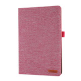 For Nokia T21 Fabric Leather Tablet Case with Wake-up / Sleep Function(Rose Red)