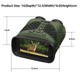 DT39 3 inch IPS Screen Binoculars Digital Binoculars Night Vision(Green)