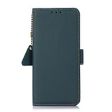 For Xiaomi 13 Ultra Side-Magnetic TJ Genuine Leather RFID Phone Case(Green)