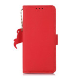 For Xiaomi 13 Ultra Side-Magnetic TJ Genuine Leather RFID Phone Case(Red)