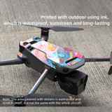 For DJI Mavic 3 Pro / RC Sunnylife Drone Body Remote Control Decorative Stickers Set(Black Grain)