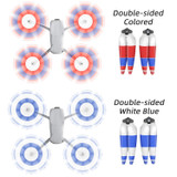 For DJI Air 3 Sunnylife 8747F Low Noise Quick-release Propellers, Style:2 Pairs Red White