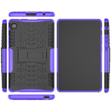 For Huawei MatePad T 8 Tire Texture Shockproof TPU + PC Protective Case with Holder(Purple)