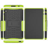 For Huawei MatePad T 8 Tire Texture Shockproof TPU + PC Protective Case with Holder(Green)