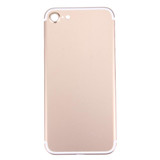 5 in 1 for iPhone 7 (Back Cover + Card Tray + Volume Control Key + Power Button + Mute Switch Vibrator Key) Full Assembly Housing Cover(Gold)