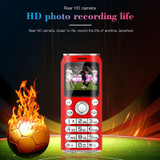 Satrend K8 Mini Mobile Phone, 1.0 inch, Hands Free Bluetooth Dialer Headphone, MP3 Music, Dual SIM, Network: 2G(Red)